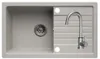 MIT ARMATUR - LINDBERGH® Granitspüle Grau "PRO33 + 1-Helia" Produktbild-Vorschau 1