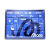 A blue advent calendar with numbered doors and festive graphics. Produktbild-Vorschau