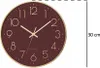 Silent Wanduhr Schlafzimmer-Uhr mit Silent-Mechanik, rot, Ø Produktbild-Vorschau 4