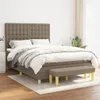 The Living Store Boxspringbett mit Matratze Taupe 140x190 Produktbild-Vorschau 1