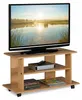 Relaxdays TV Board mit Rollen, 2 Fächer f. Fernseher, Produktbild-Vorschau 8