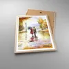 Gerahmtes Poster - Rahmen in heller Eiche - Wetter regen Produktbild-Vorschau 3