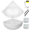 ECOLAM Badewanne Eckbadewanne Acrylwanne SELMA 150 x 150 cm Produktbild-Vorschau 8