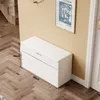 Armadio per scarpe bianco in legno con seduta, apribile Anteprima dell’immagine prodotto 5