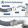 Ablaufschlauch Endstück 22mmØ Abflussadapter + 2x Schellen Produktbild-Vorschau 5