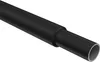 A black telescopic curtain rod shown diagonally against a white background. Produktbild-Vorschau