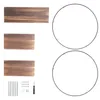 FATIVO Étagère Murale en Bois – Étagère Ronde à 3 Niveaux Voir les images du produit 13