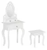 Relaxdays Kinder Schminktisch, mit Spiegel & Hocker, HBT: Produktbild-Vorschau 10