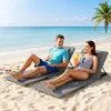 2er Set Strandmatten 4-fach verstellbar, 154x57 cm, Grau, Produktbild-Vorschau 4