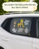 2X HECKBO Auto Sonnenblenden Kinder Baby Tiere mit Mama Produktbild-Vorschau 9