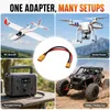 2x XT90 Buchse auf XT60 Stecker Adapter, 10 cm, 12 AWG, 90 A Productafbeelding-voorbeeld