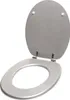 A toilet seat and lid are shown open against a white background. Produktbild-Vorschau