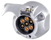 HELLA Steckdose 12V 7-polig Zinnbronze Metallgehäuse Produktbild-Vorschau 2