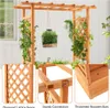 Letto da giardino rialzato COSTWAY GT3926OR, con traliccio, Anteprima dell’immagine prodotto 12
