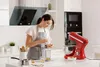 KitchenBrothers Küchenmaschine 1200W Rot - 5L Rührschüssel Produktbild-Vorschau 5