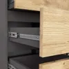Schmale Kommode SAVRILA – Grau/Artisan Eiche Produktbild-Vorschau 3