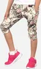 KMISSO Mädchen Capri Hose Olivegrün-Blumen 104/110 Produktbild-Vorschau 2