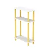 3 Ablagen Schmaler Beistelltisch,Holz Couchtisch,Kleiner Produktbild-Vorschau 6