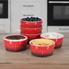 com-four® 6x Ragout Fin Schale - Ofenfeste Förmchen in rot Produktbild-Vorschau 2