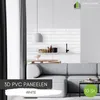 3D-Wandpaneele PVC | Ziegeloptik | White Brick - 10 Platten Produktbild-Vorschau 2