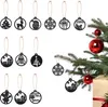 UNUS® Weihnachtsanhänger 12er Set Schwarz, Produktbild-Vorschau 1