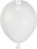 Ballon en latex MINI - 13 cm - Blanc pastel 1 pc Voir les images du produit 1