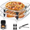 Airfryer Zubehör Set Edelstahl – 3-lagiger Gitterrost für Produktbild-Vorschau 1