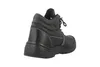 A black work boot shown from the back-left side against a white background. Produktbild-Vorschau