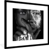 MuchoWow® Gerahmtes Poster Weiblich - Silber - Schwarz - Produktbild-Vorschau 1