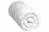 A white duvet rolled up and presented against a white background. Produktbild-Vorschau
