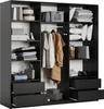 Armadio scorrevole Masseno VARO 180/205/60 cm Armadio con 4 Anteprima dell’immagine prodotto 3
