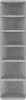 vidaXL Schuhschrank Betongrau 27,5x27x102 cm Holzwerkstoff Produktbild-Vorschau 4