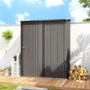 Outsunny Metall Gerätehaus 1,34m² 161,5 x 94,5 x 196cm Produktbild-Vorschau 8