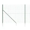 vidaXL Maschendrahtzaun mit Bodenhülsen Grün 1,4x25 m -  Produktbild-Vorschau 5