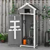 Gartenschrank Tannenholz mit Klapptisch, Geräteschuppen Produktbild-Vorschau 1