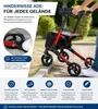 Lösch Reha Rollator TABAS Mobility PolyurethanRot Produktbild-Vorschau 3