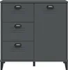 vidaXL Sideboard VIKEN Anthrazit 80x40x80 cm Holzwerkstoff Produktbild-Vorschau 6