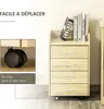 Vinsetto Caisson de bureau rangement sur roulettes 4 Voir les images du produit 4
