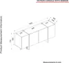 VERONA široká komoda, rehab/čierny mramor Náhľad obrázku produktu 6