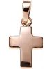 JOBO Anhänger Kreuz 925 Sterling Silber rotvergoldet Produktbild-Vorschau 1