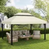 Pavillon Ersatzdach 3x4 m, Ersatzplane zweistufig, 370g Produktbild-Vorschau 1