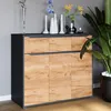 Příborník Vicco Ruben Zlatý mocný dub 48 x 101.6 cm se Náhled obrázku produktu 5