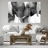 Bild auf Leinwand - Leinwandbild - 3 Teile - Elefanten Produktbild-Vorschau 6