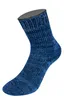 A single blue sock is displayed on a white background. Produktbild-Vorschau