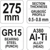 Yato YT-5130, Lisovacie kliešte, PVC, Oceľ, Červená, 275 mm Náhľad obrázku produktu 10