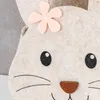 2er Set Hasenkorb Ostern Filz H30cm Grau Osterhase Produktbild-Vorschau 3