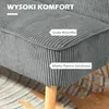 HOMCOM 2 Sitzer Sofa, Gepolsterte Couch mit Kordoptik, Produktbild-Vorschau 10