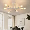 ZMH Deckenleuchte Weiß  6 Flammig Deckenlampe Vintage Produktbild-Vorschau 1