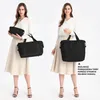 Schwarze Handgepäcktasche für Damen, 40 x 30 x 20 cm, mit Produktbild-Vorschau 6