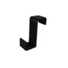 A black metal hook against a white background. Produktbild-Vorschau